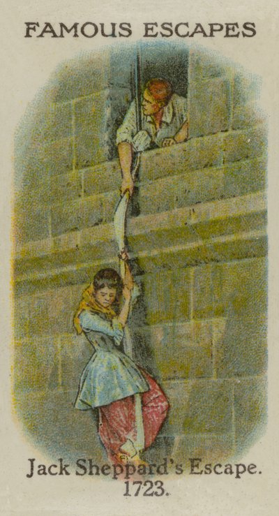 Jack Sheppards Escape, 1723 af English School