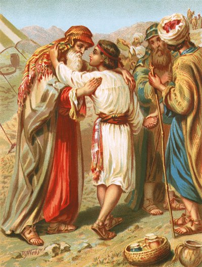 Jakob skilles fra Benjamin af English School