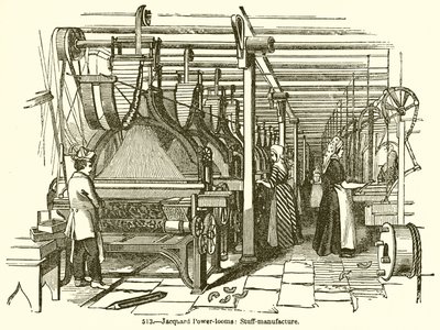 Jacquard Power-Looms: Stuff-Manufacture af English School