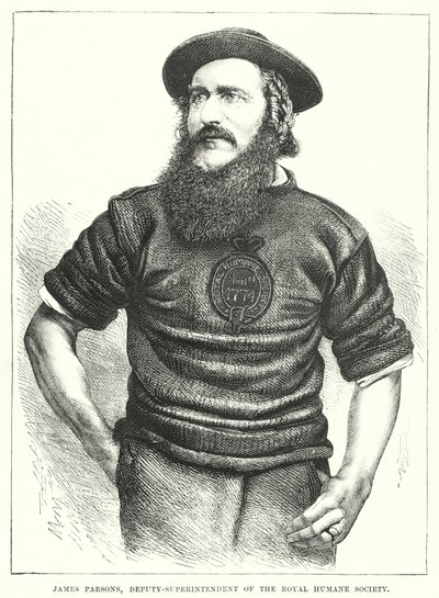 James Parsons, vice-superintendent for Royal Humane Society (gravering) af English School