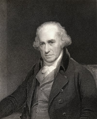 James Watt (1736-1819) fra Gallery of Portraits, udgivet i 1833 af English School