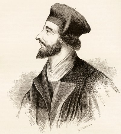Jan Hus, c. 1865 af English School