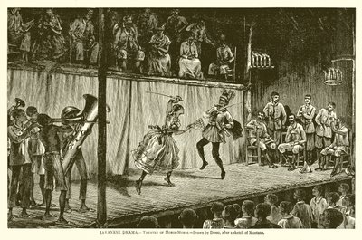 Javanesisk Drame.--Teatret i Moros-Moros af English School
