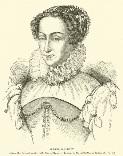Jeanne af Albret (gravering) af English School