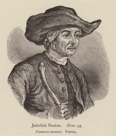 Jedediah Buxton, aetat 49 (gravering) af English School