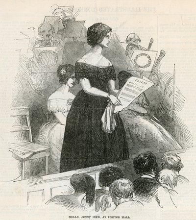 Jenny Lind i Exeter Hall af English School