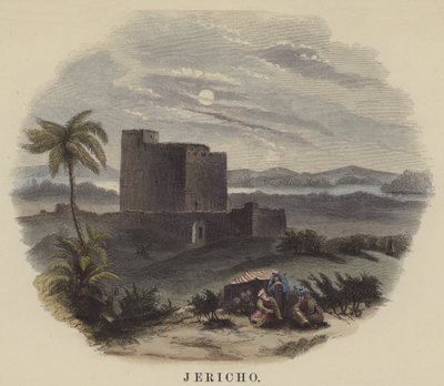 Jericho (farvet gravering) af English School