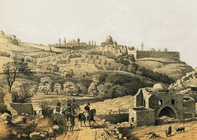 Jerusalem fra Jobs brønd af English School