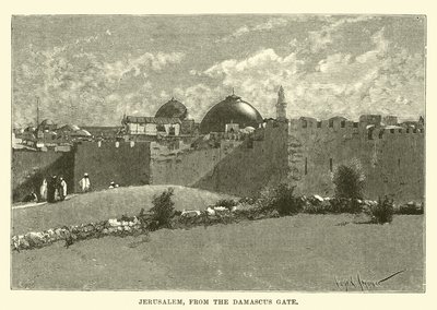 Jerusalem, fra Damaskus-porten af English School