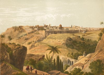 Jerusalem fra vejen til Betania af English School