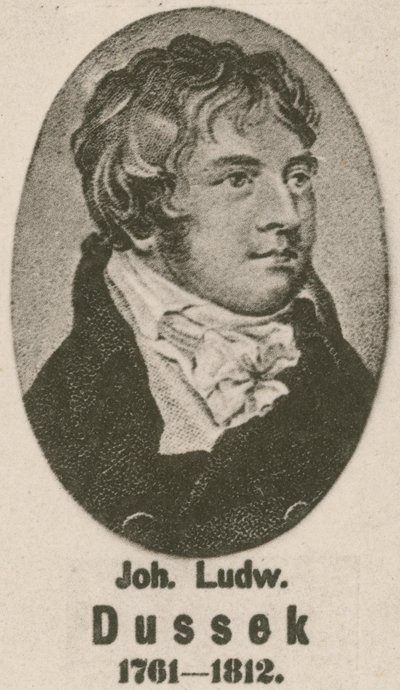 Johann Ludwig Dussek (dybtryk) af English School