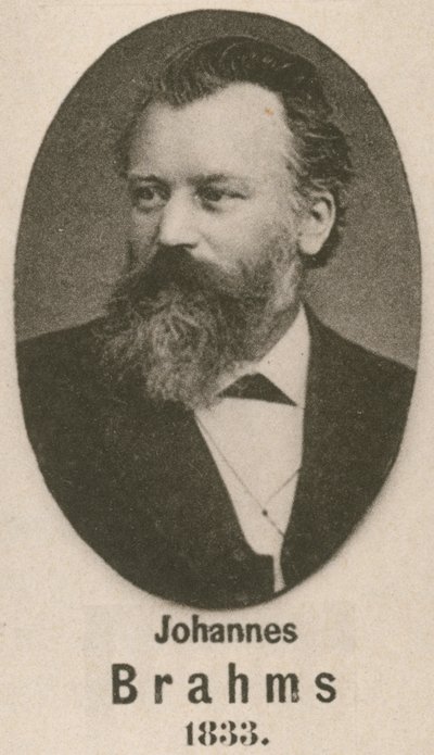 Johannes Brahms (gravering) af English School