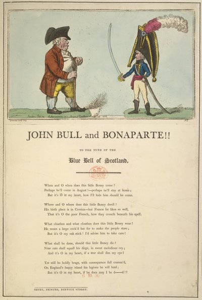 John Bull og Bonaparte af English School