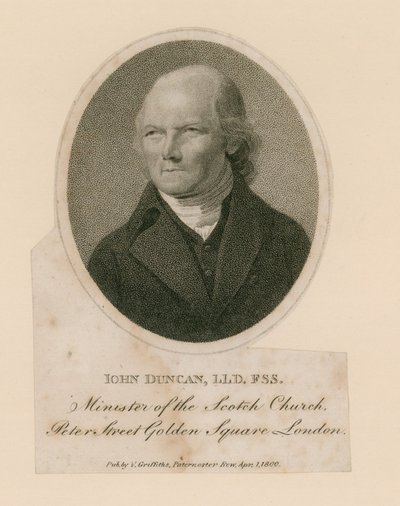 John Duncan, minister for Scotch Church, Peter Street, Golden Square, London af English School