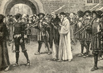 John Frith (1503-33) på vej til sit martyrium af English School