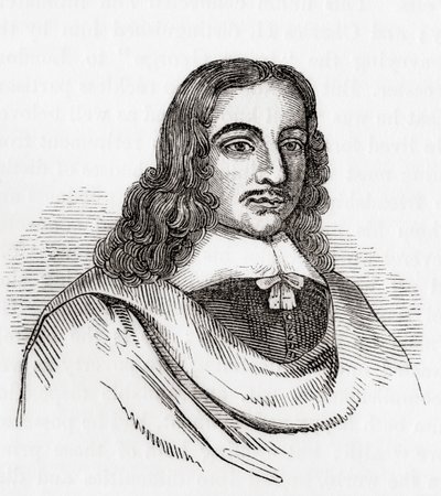 John Gadbury, engelsk astrolog og forfatter af almanakker, fra Old England: A Pictorial Museum, pub. 1847 af English School