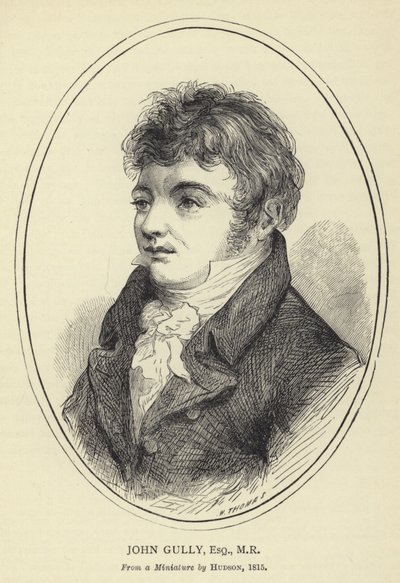 John Gully, Esquire, MR, From a Miniature af Hudson, 1815 af English School