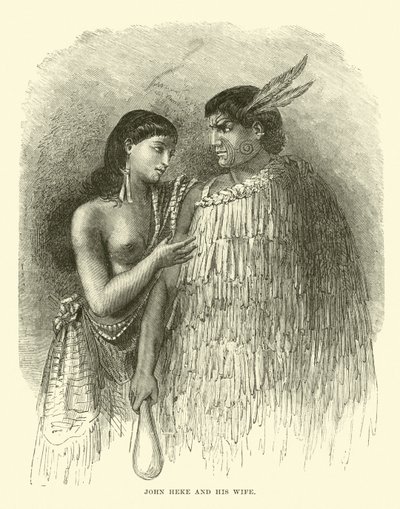 John Heke og hans kone af English School