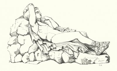 John Keats: Illustration til Endymion (kobberstik) af English School