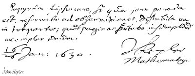 John Kepler af English School