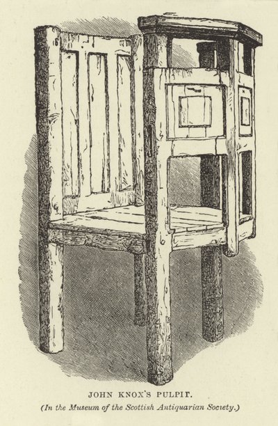 John Knoxs prædikestol af English School