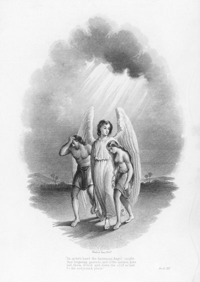 John Milton, Paradise Lost (gravering) af English School