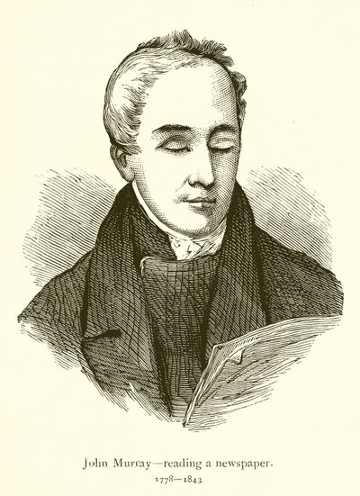John Murray, læser en avis af English School