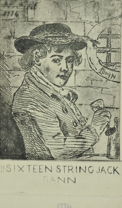 John Rann, Sixteen Strings Jack, 1774 af English School