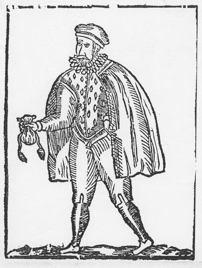 John Selman, cutpurse (træsnit) af English School