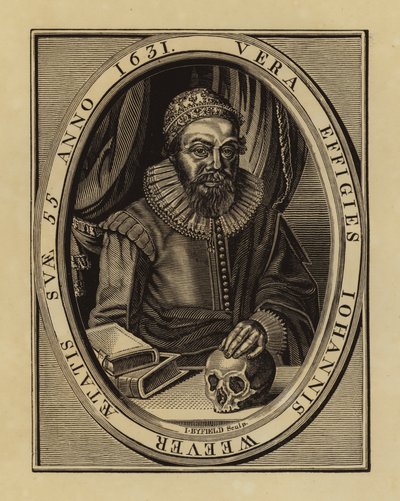 John Weever, engelsk digter og antikvar (gravering) af English School