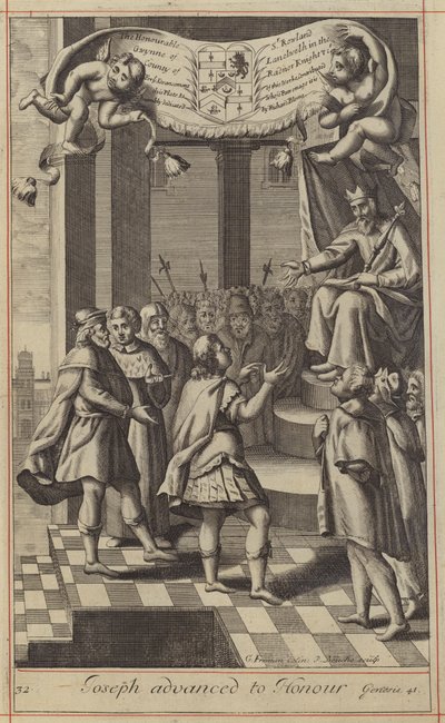 Joseph avancerede til Ære (gravering) af English School