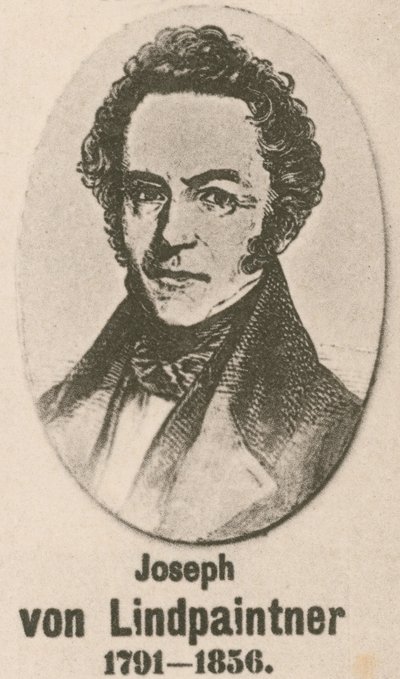 Joseph von Lindpaintner (gravering) af English School