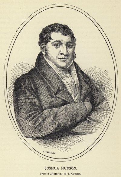 Joshua Hudson, From a Miniature af T Cooper af English School