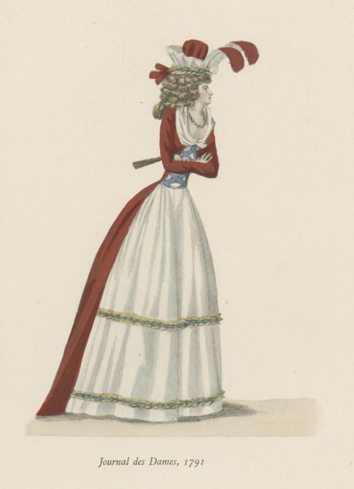 Dameblad, 1791 af English School