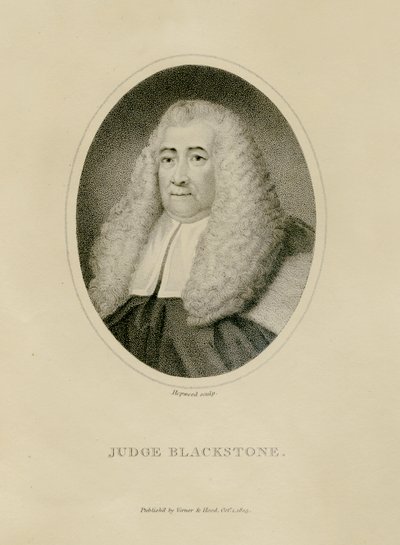 Dommer Blackstone, ca. 1800 (gravering) af English School