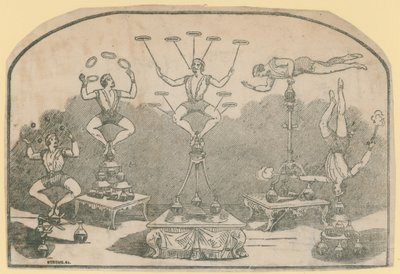 Jongliernummer im Zirkus von English School