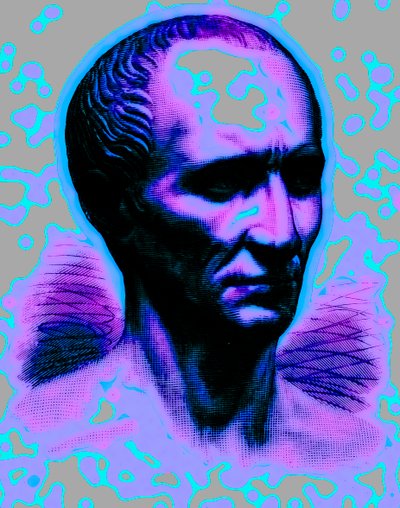 Julius Caesar, illustration fra Cassells Illustrated Universal History af Edward Ollier, udgivet 1890 (digitalt forbedret billede) af English School