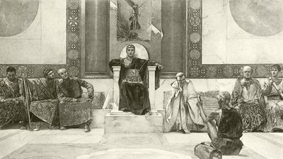 Justinian og hans råd (dybtryk) af English School