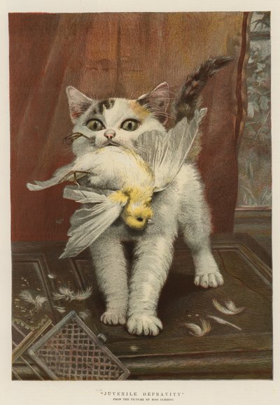 Juvenile depravity (chromolitho) af English School