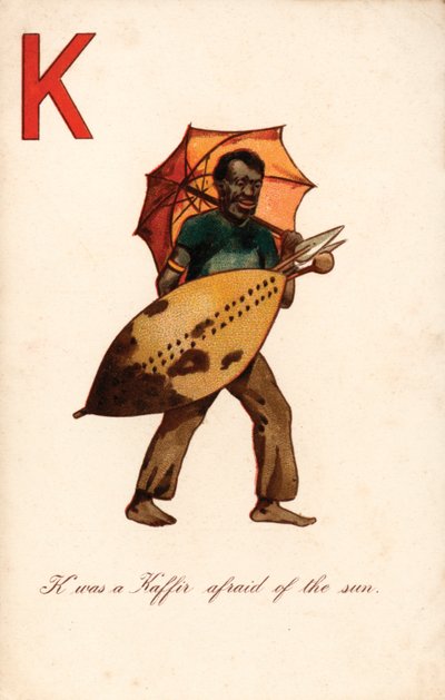 K, Kaffir (farve litho) af English School