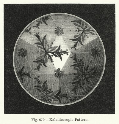 Kalejdoskopisk mønster (gravering) af English School