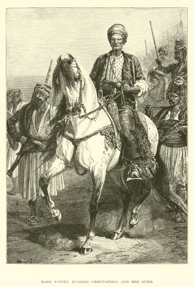 Kara Fatima, Kurdish Chieftainess, and her Suite  af English School