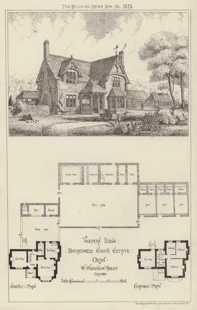 Keepers Lodge, Broadwell Grove Estate, Oxon (gravering) af English School