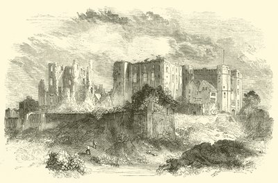 Kenilworth Castle (gravering) af English School