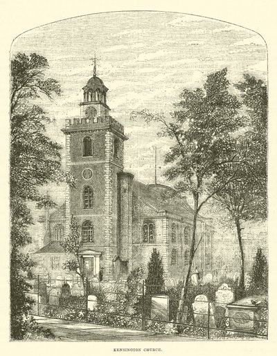 Kensington Church (gravering) af English School