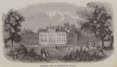 Kensington Palace, London (gravering) af English School