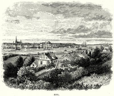 Kiel (engraving) af English School