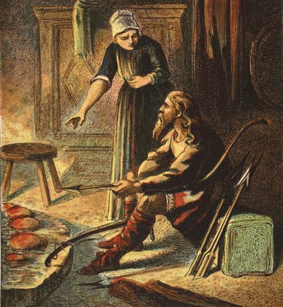 Kong Alfred og kagerne, pub. 1890 af English School