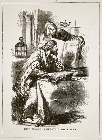 Kong Alfred oversætter salmerne af English School