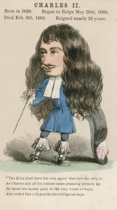 Kong Charles II (akvatint) af English School